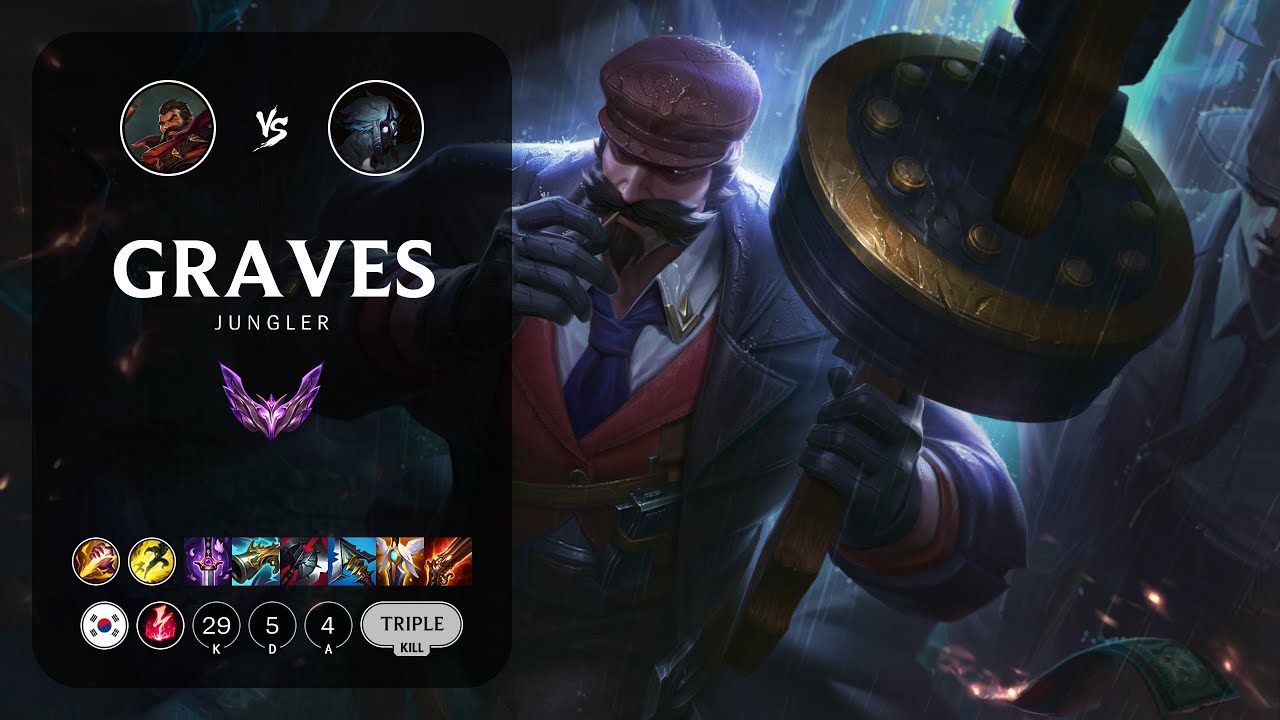 Graves Jungle vs Kindred - KR Master Patch 13.23