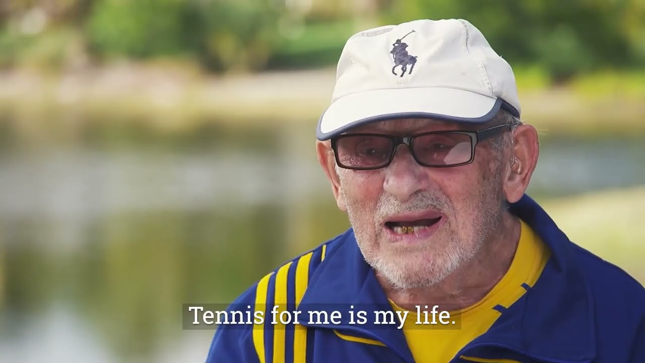 Ukraine's Leonid Stanislavskyi flies flag with pride at ITF Super-Seniors World Championships