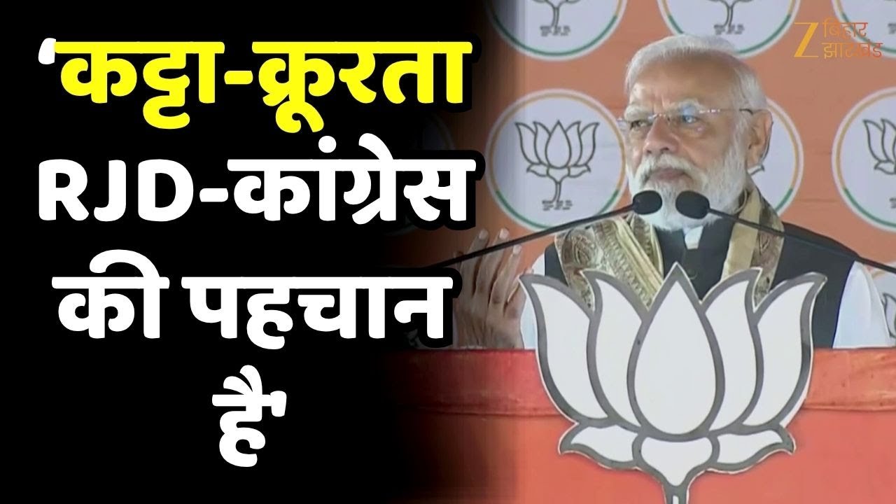PM Modi Rally in Sitamarhi: सीतामढ़ी में PM मोदी  बोले- 'कट्टा-क्रूरता RJD-कांग्रेस की पहचान है'