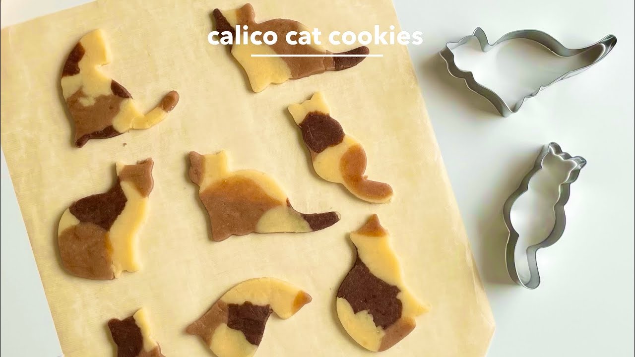 さくさく🐈🤍三毛猫クッキーの作り方