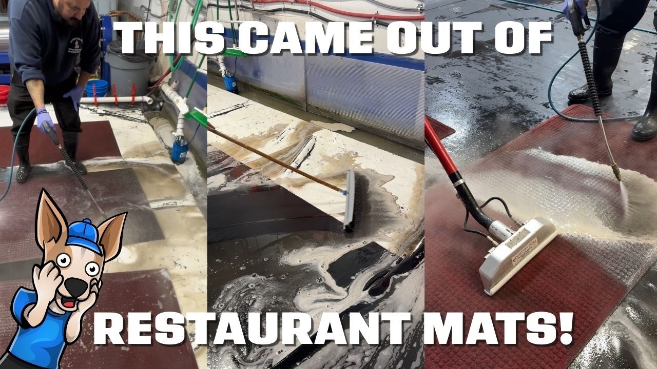 GREASIEST RESTAURANT MATS You've Ever Seen | Deep Cleaning