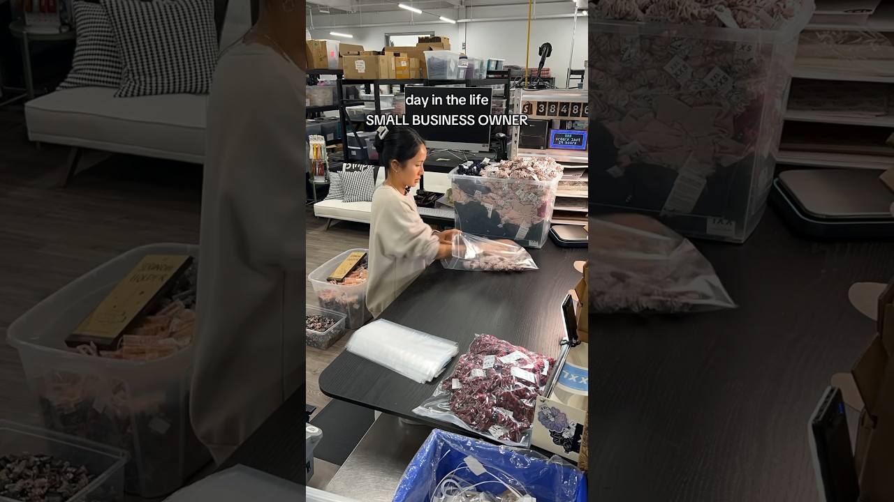 day in my life small business owner pt 1 📦👩🏻&zwj;💻 #smallbusinesowner #dayinmylife