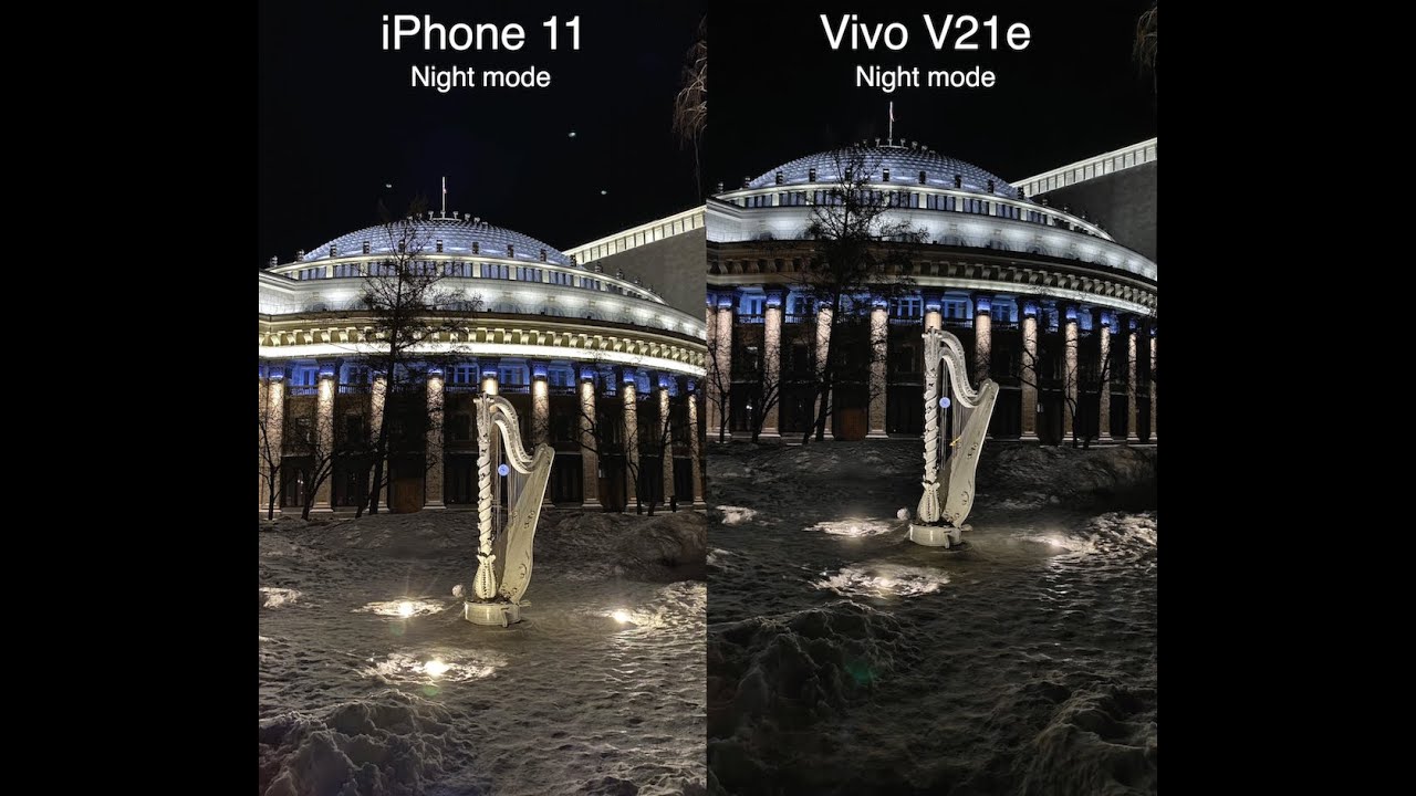 iPhone 11 vs Vivo v21e (night)