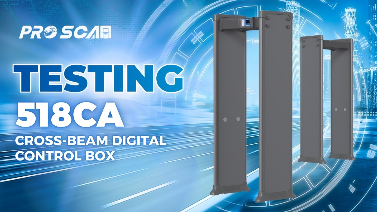 Walk-through metal detector 518CA | Cross-beam Digital Control Box 518CA - ProScan Global