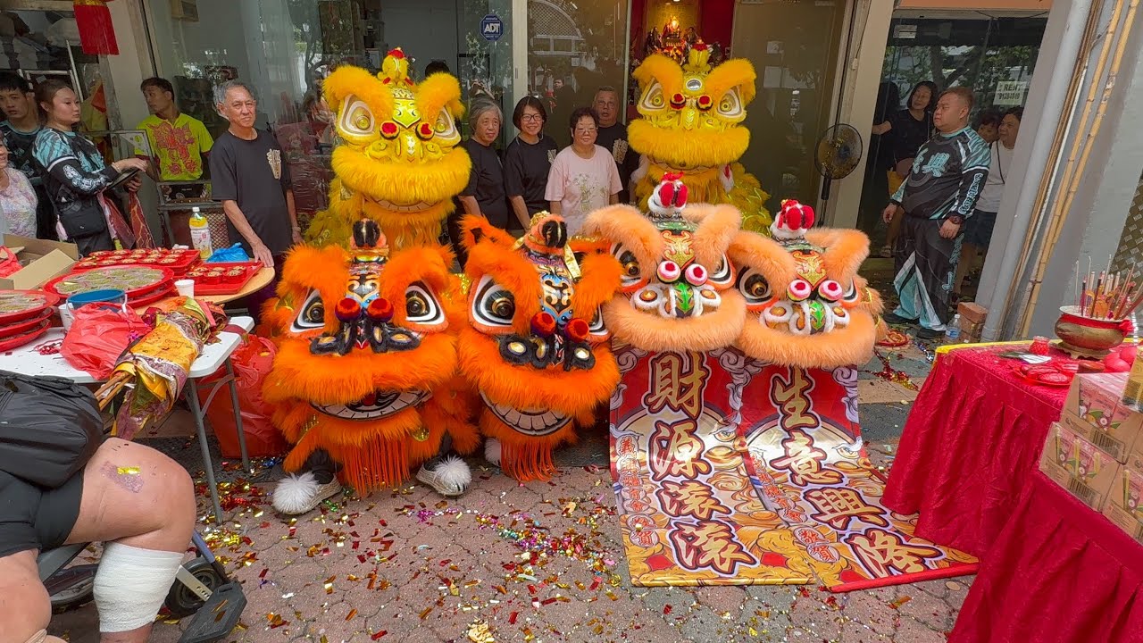 醒獅採青表演 Lion Dance Cai Qing Performance at Bedok North 15 February 2026