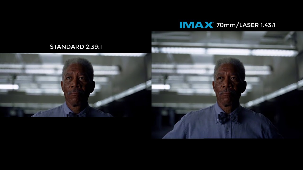 THE DARK KNIGHT — IMAX 70 mm footage vs Standard footage (ENDING)