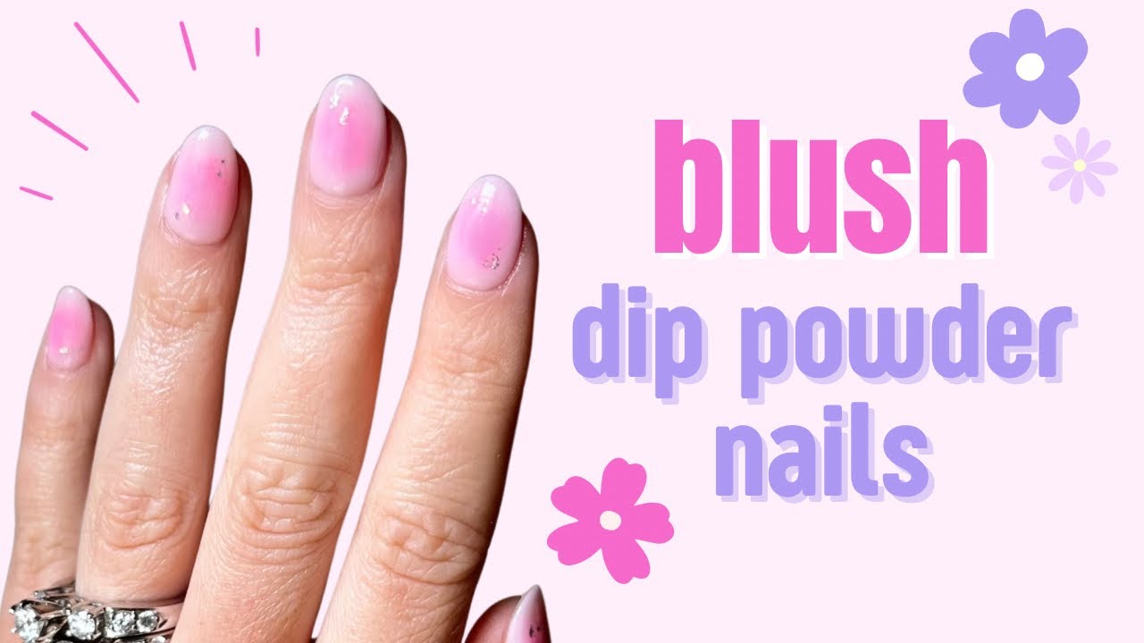 How To Do Blush Nails At Home With Dip Powder | AZUREBEAUTY dip powder