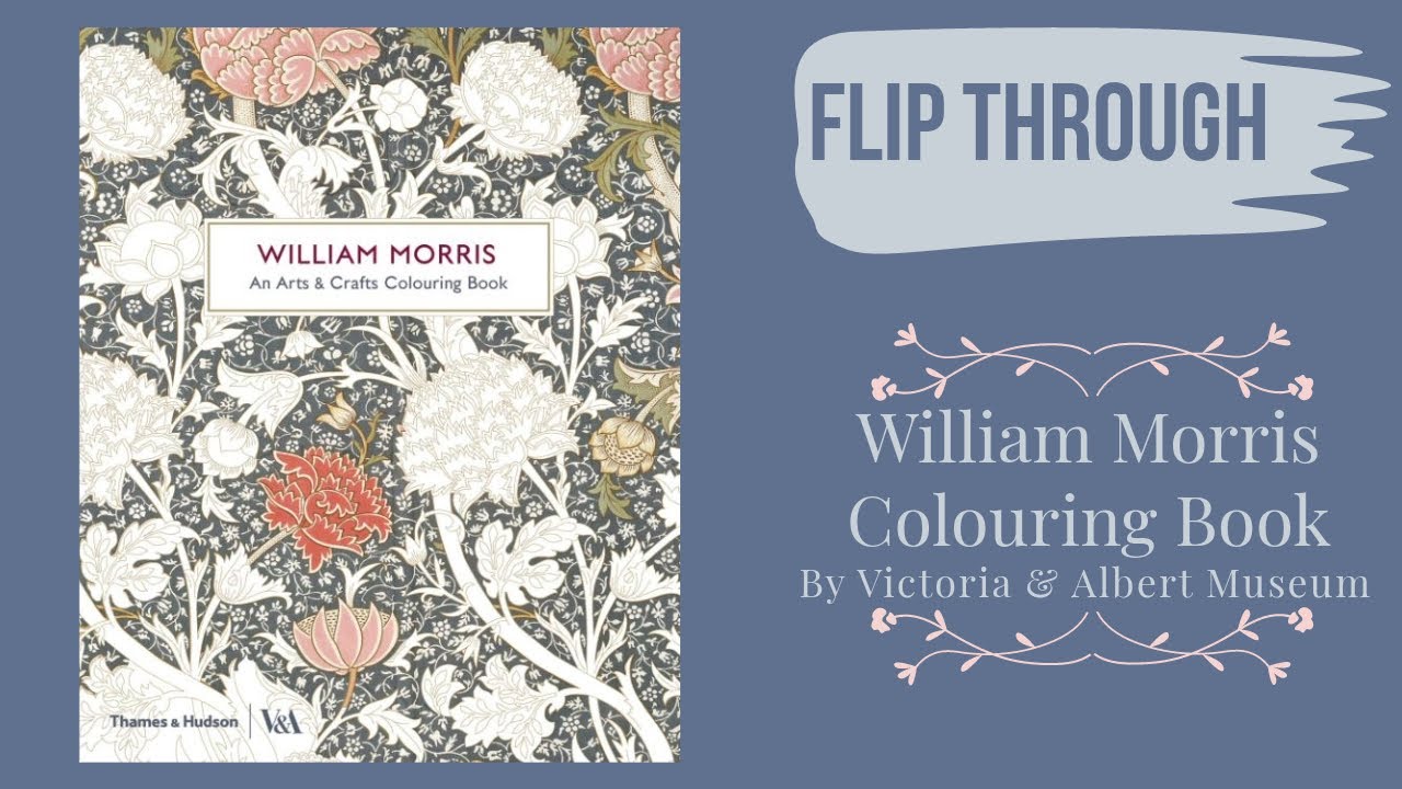 [FLIP THROUGH] William Morris Colouring Book by Victoria & Albert Museum ISBN 9780500420591