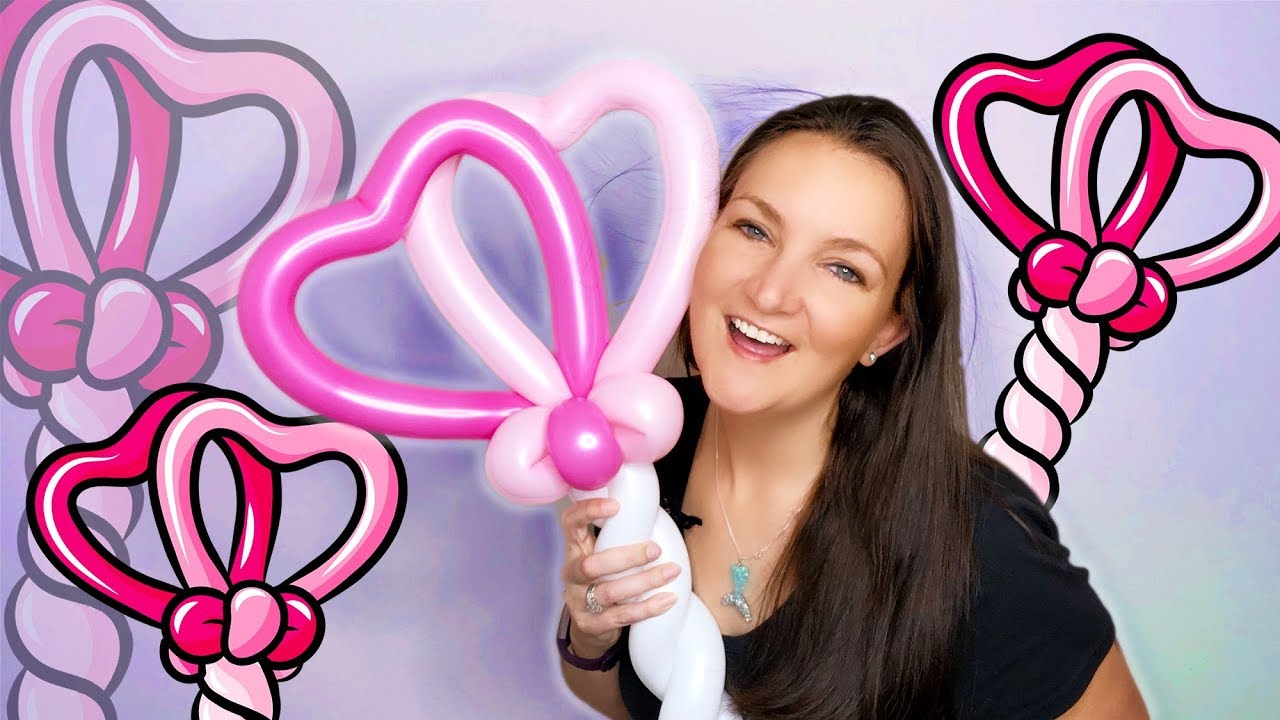 HEART WAND Balloon Animal Tutorial - Learn Balloon Animals with Holly!