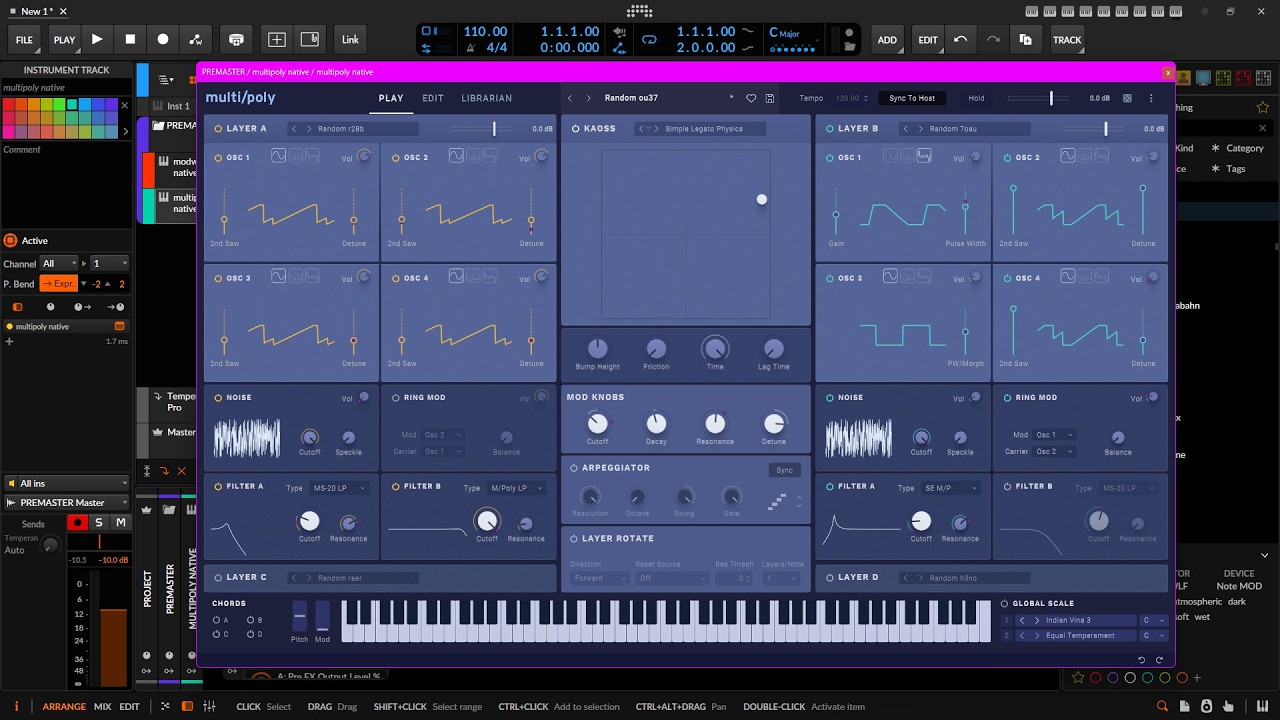 Спонтанный стрим в  Bitwig Studio 6.13. @TuriaArt 15.02.2026