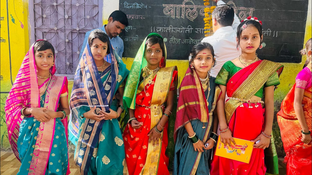 फुले सावित्री नसती तर मुलगी शिकली असती का 📚सवित्रीबाई फुले जयंती👩‍🏫वर्ग३री #chandasarsekar #school