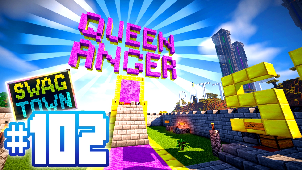 DRONNINGEN ER TILBAKE! SWAG TOWN #102 (Norsk Minecraft)
