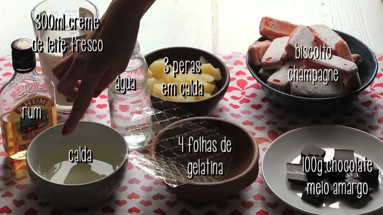 CHARLOTTE DE PERA E CHOCOLATE e passeio em Reims