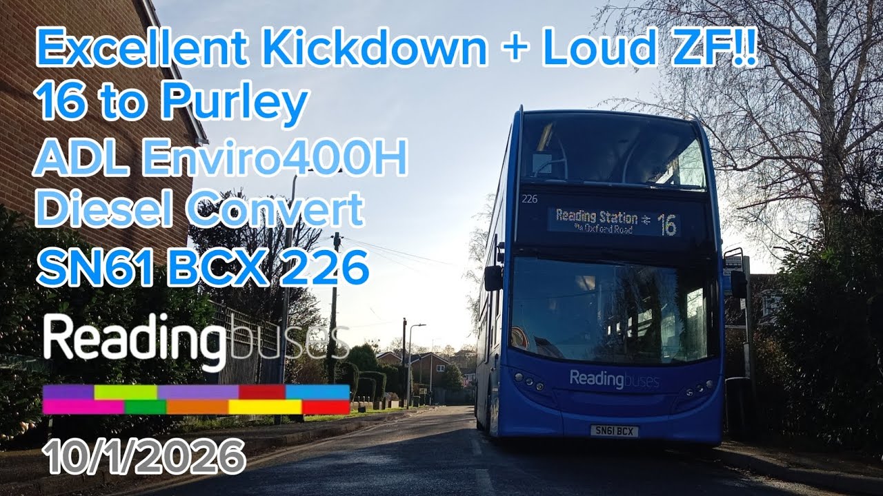 Excellent Kickdown + Loud ZF!! | ADL Enviro400H Diesel Convert | SN61 BCX 226 | 10/1/2026