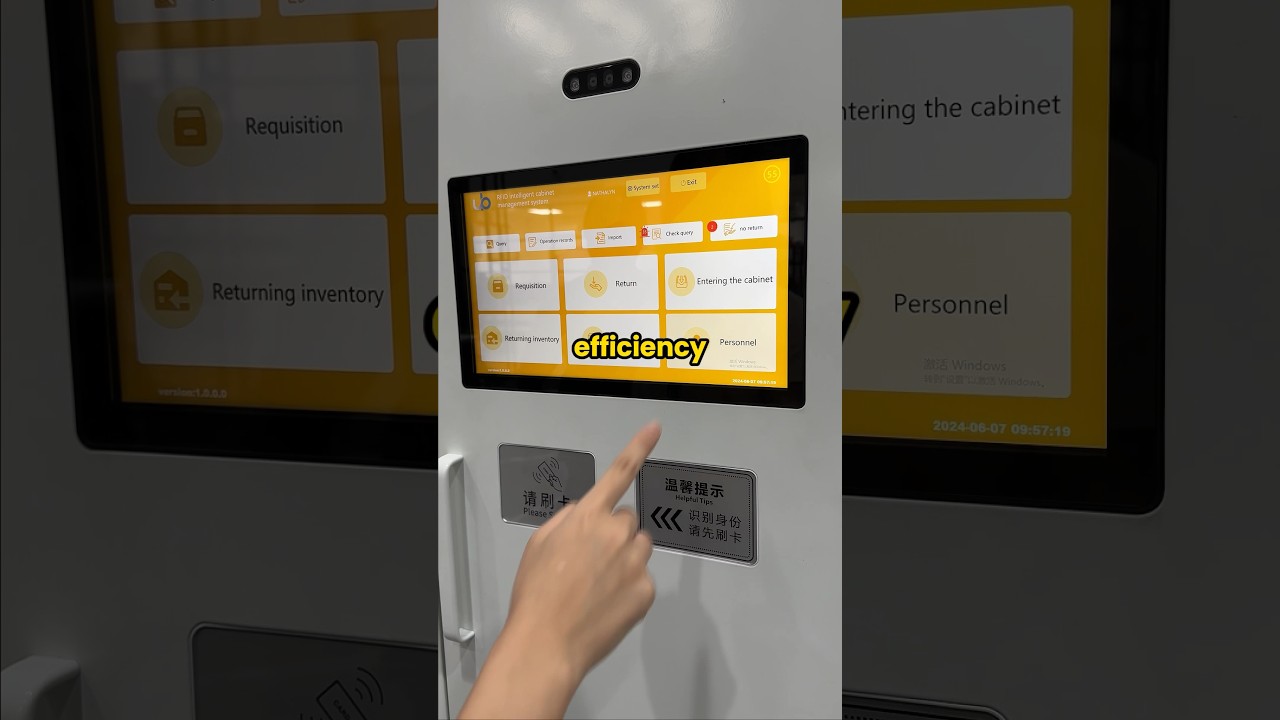 Smart RFID Cabinets tailored for space efficiency, clear-audit trail of items going in and out!