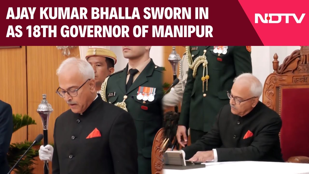 Manipur News Today | Ajay Kumar Bhalla Sworn-In As 18th Governor Of Manipur