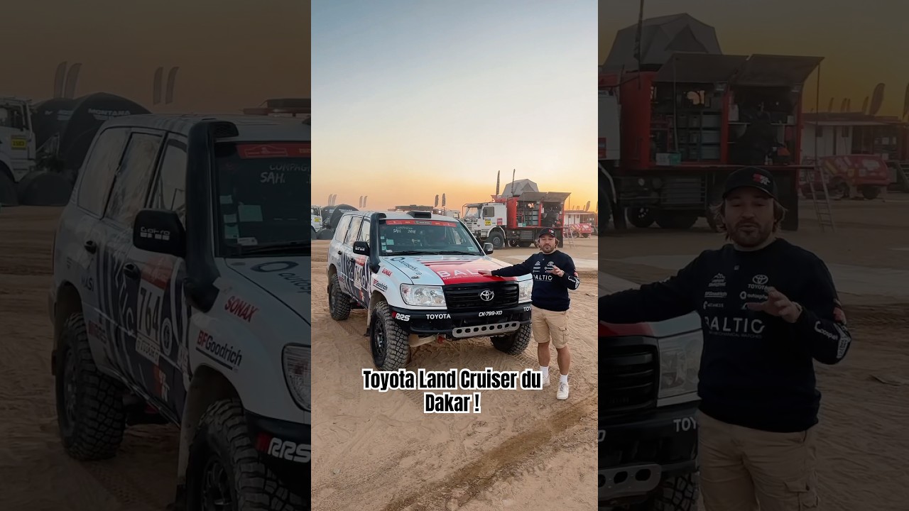 Présentation de mon Toyota Land Cruiser HDJ 100 du Dakar Classic ! 🤩 #dakar2025 #dakarclassic