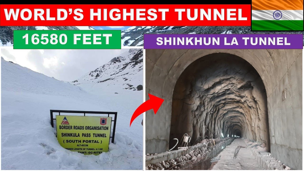Shinkhun La Tunnel- World's highest tunnel in India || Shinkun La Tunnel update || Papa Construction