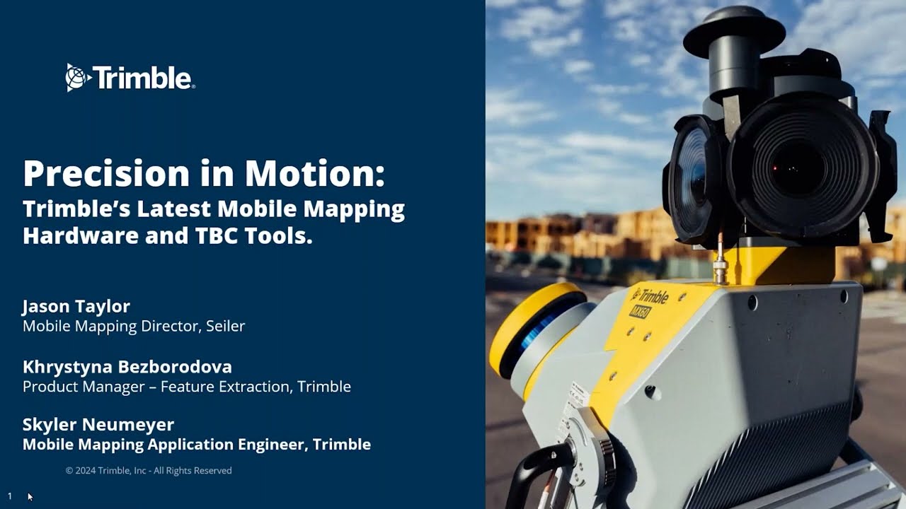 Precision in Motion: Trimble’s Latest Mobile Mapping Hardware and TBC Tools
