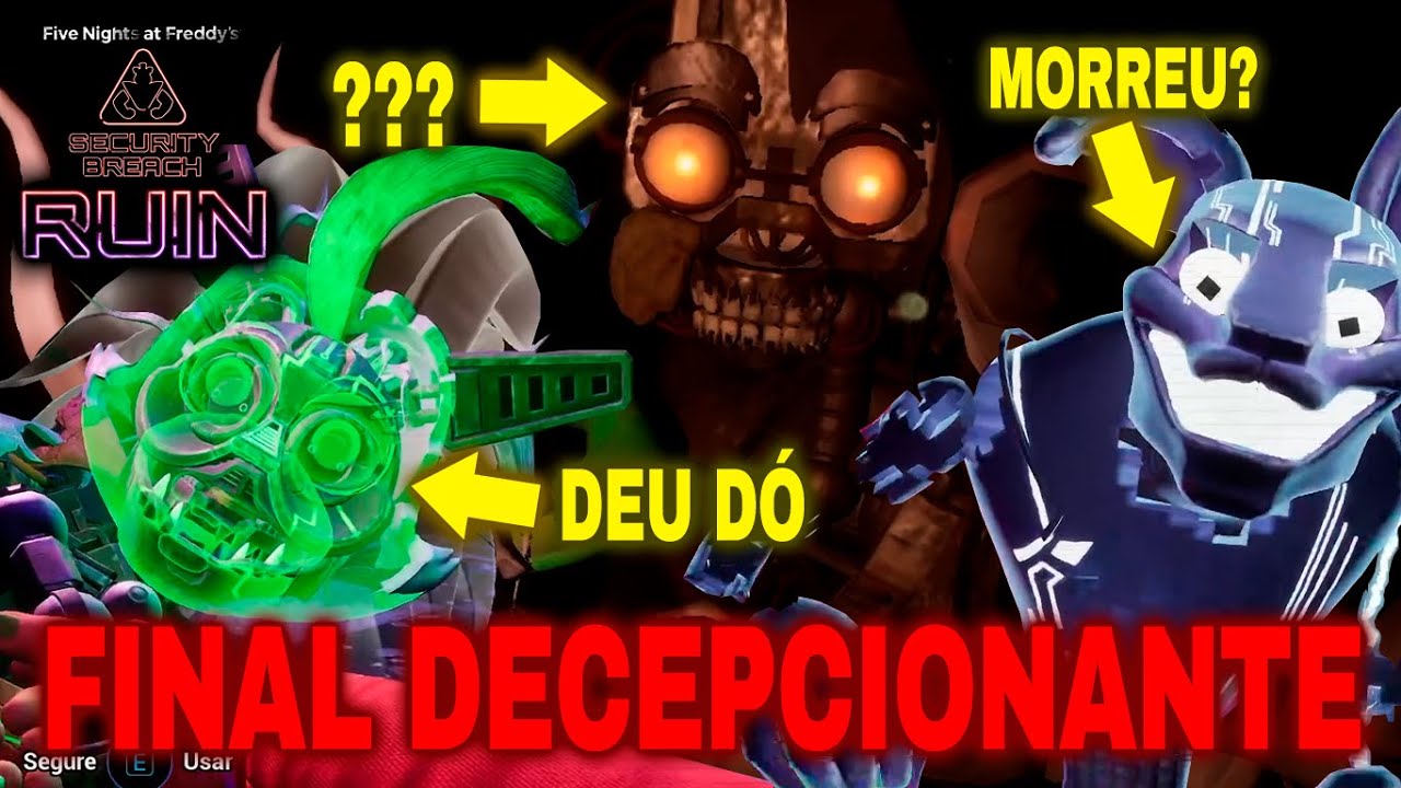 O final confuso da DLC Five Nights at Freddy's Security Breach RUIN