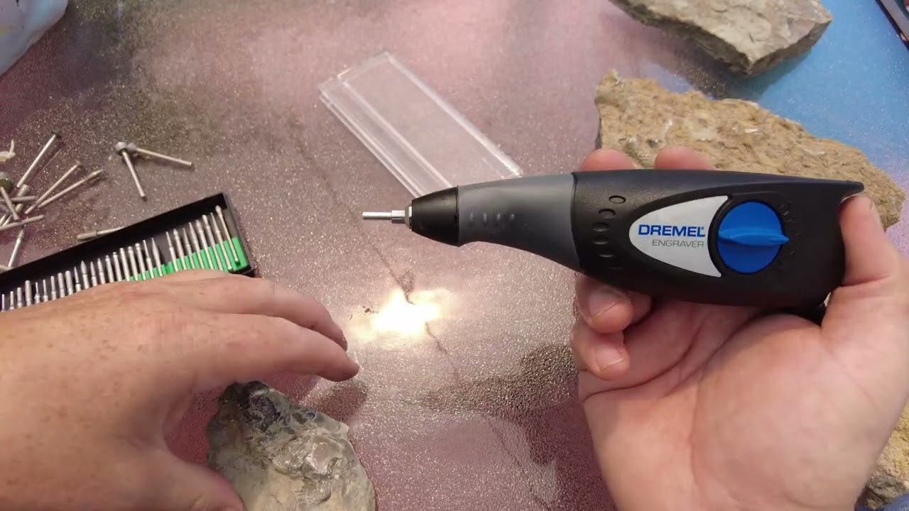 Dremel 290   exposing fossils