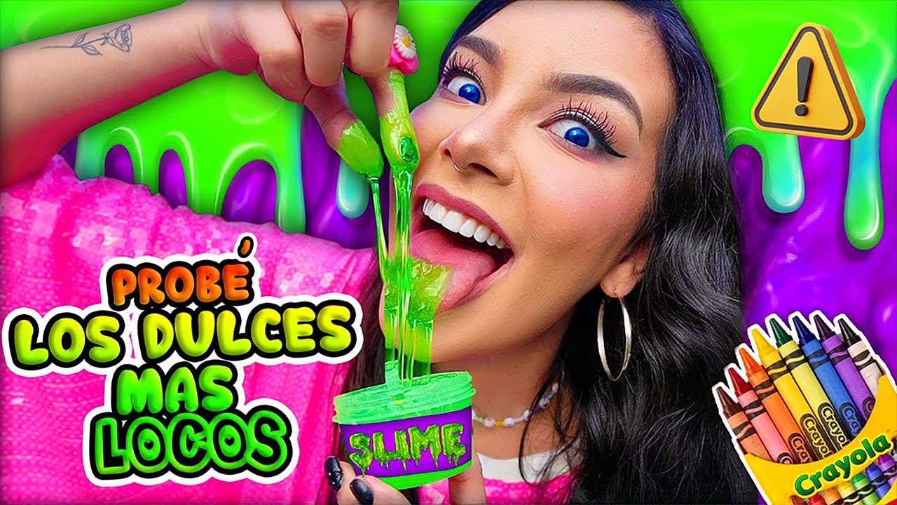 ¿¡SLIME QUE SE COME!? 😱 ¡Probando los DULCES más EXTRAÑOS del mundo! 🍭 Lulu99