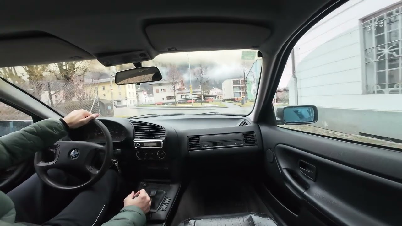 BMW 320i E36 (1992) - On-Board Chill Driving & Pure Sound | DJI Action 4 | Poschiavo CH - Tirano I