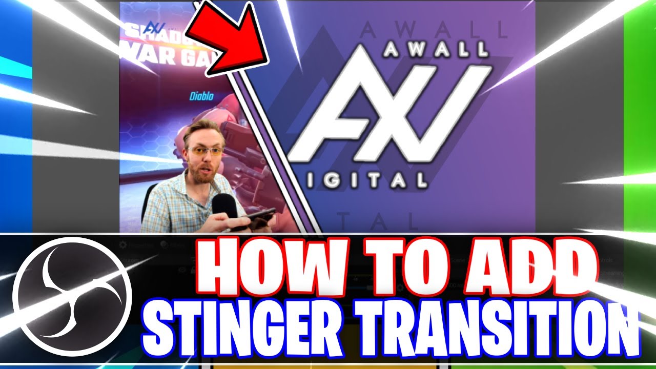 OBS Studio: How to Add a Custom Scene Transition // Stinger (OBS Studio Tutorial)