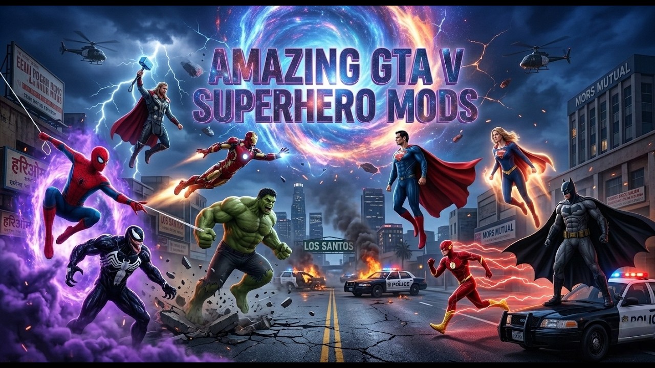 Welcome to an epic GTA 5 Superhero Live Stream!