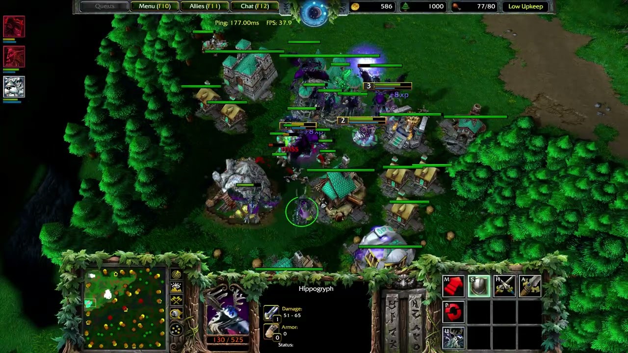 Warcraft 3 Frozen Throne – Melee FFA Madness! ⚔️ | Classic Free For All Gameplay