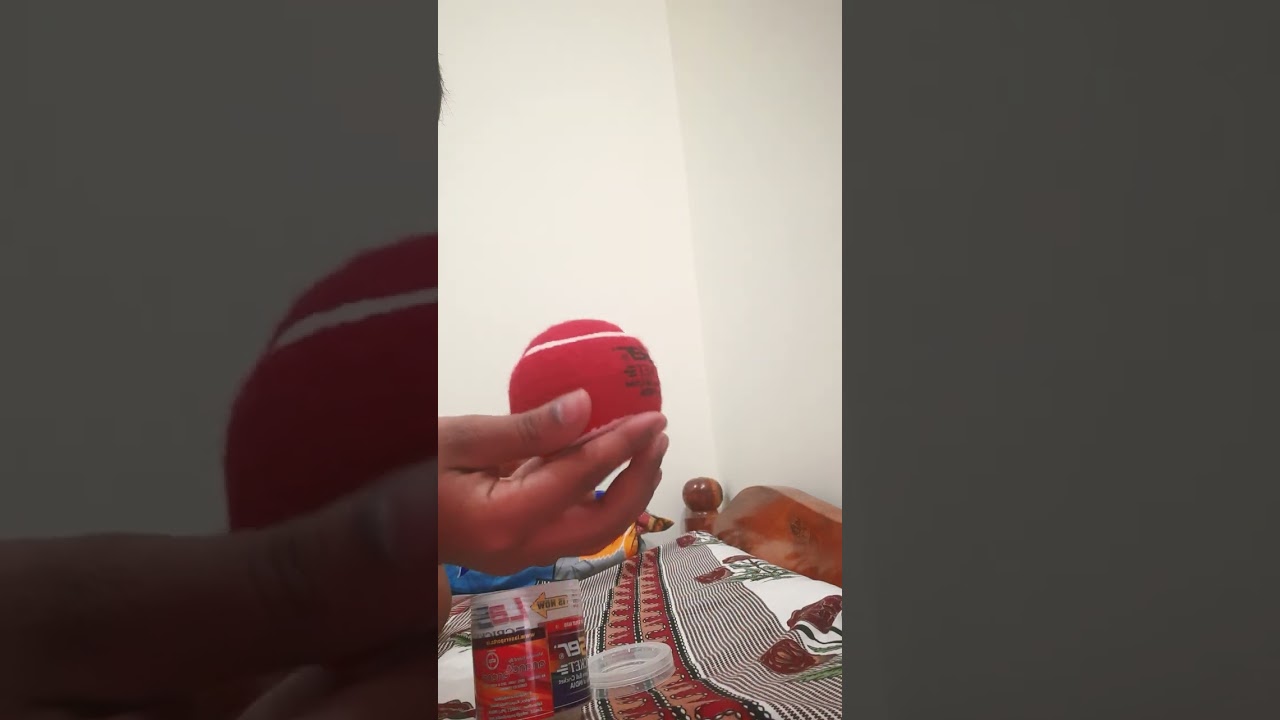 my new red tennis ball hard