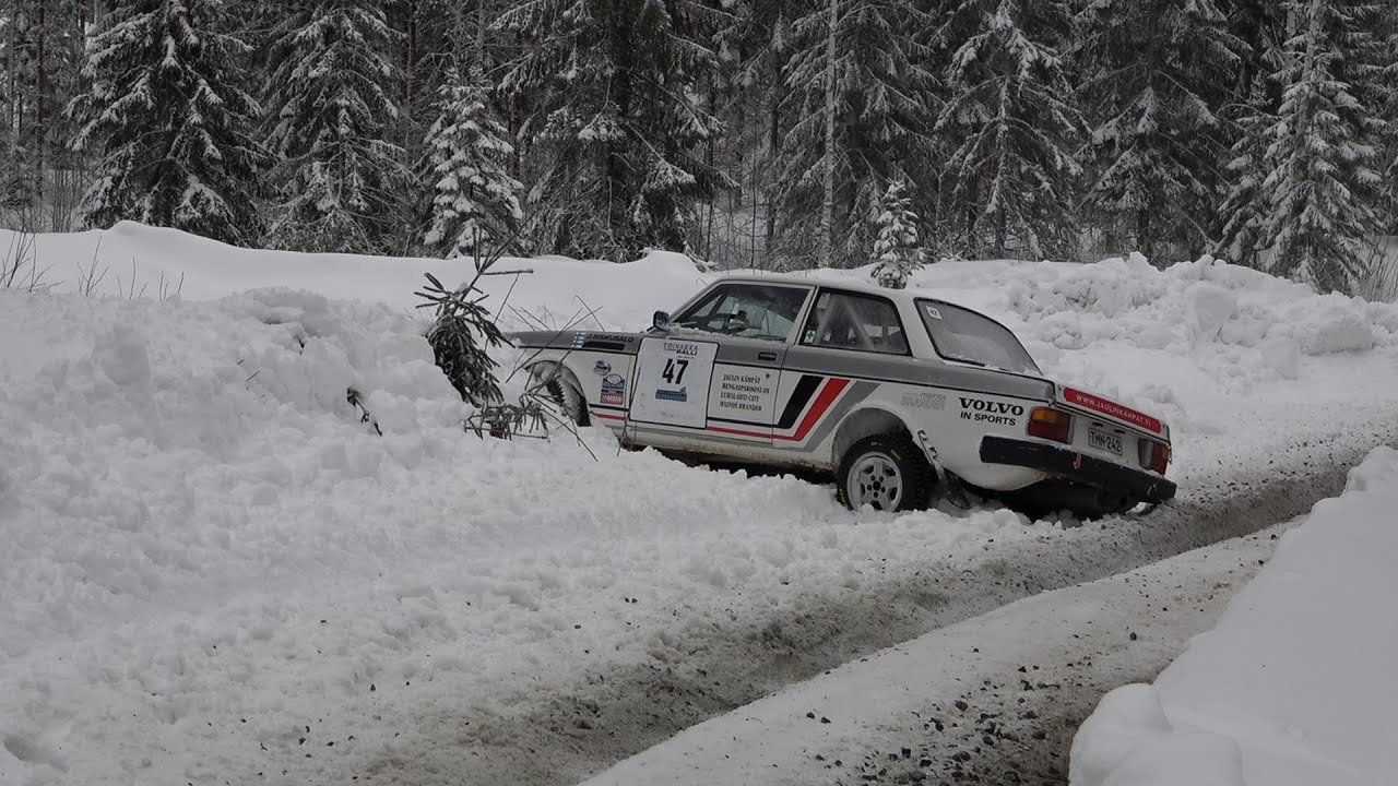 Finnish Winter Rally Crashes & Action 2024