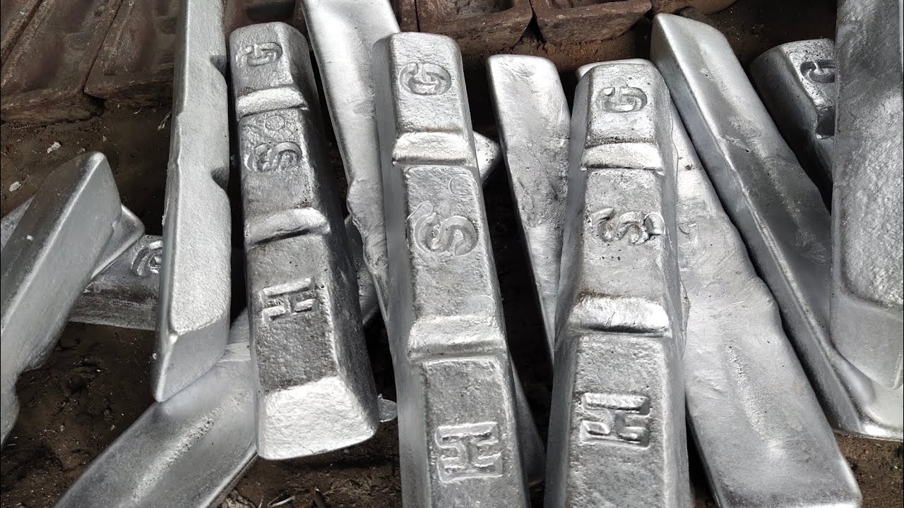 Aluminium Melting Process #aluminium #ingots