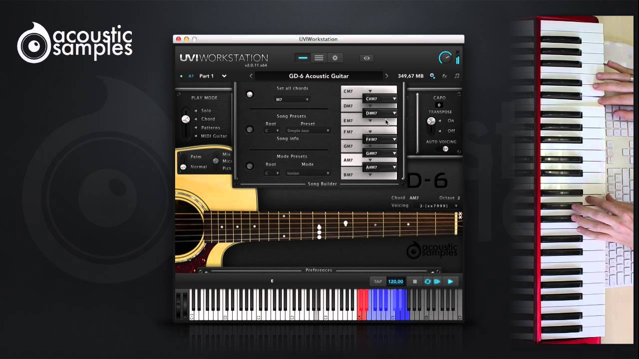 GD-6 acoustic guitar : Song Builder