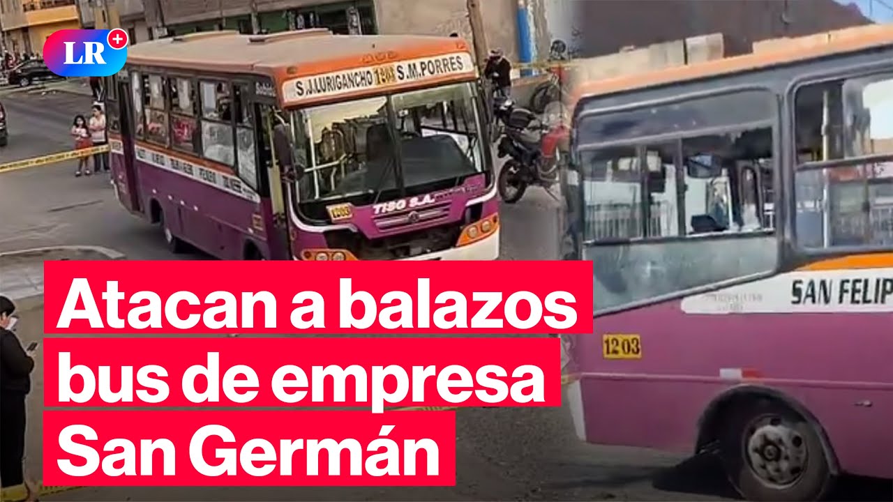 Ataque a balazos contra bus de empresa San Germán desata alarma vecinal