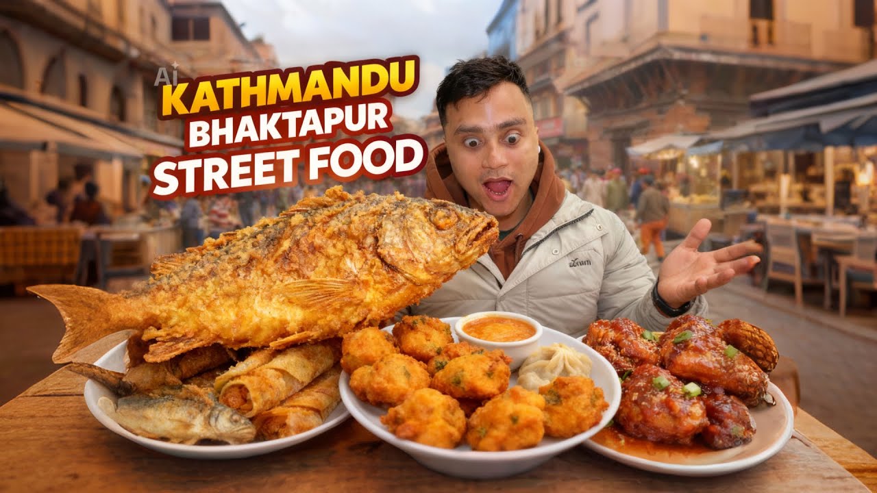 LOCAL STREET FOOD KATHMANDU AND BHAKTAPUR || 