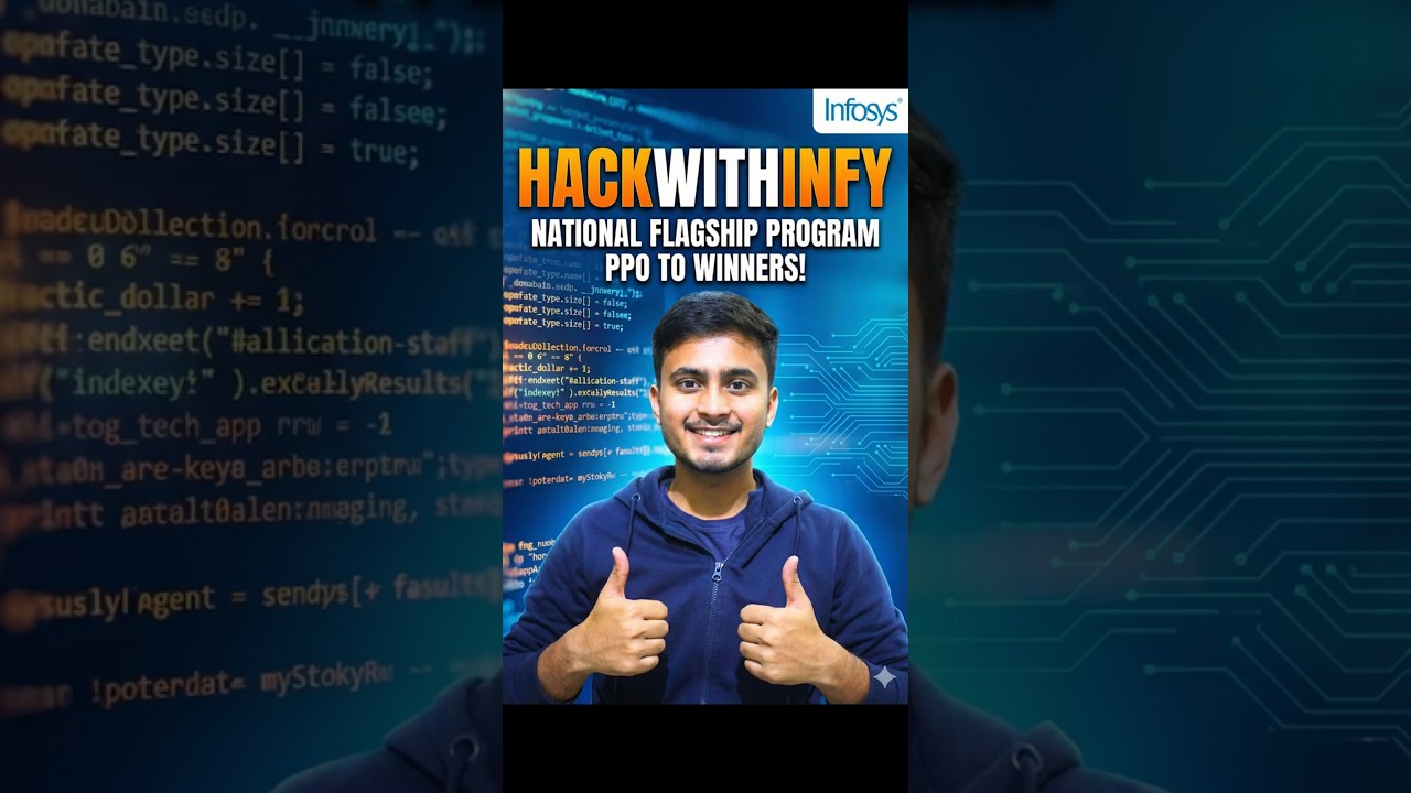 #infosys HackWithInfy 2026 Explained |Registration, Eligibility & PPO Opportunity #placement#shorts