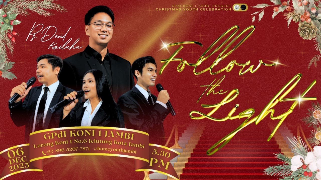Live Streaming Ibadah Natal Pemuda (Home Youth) GPdI Koni 1 Jambi - 6 Desember 2025