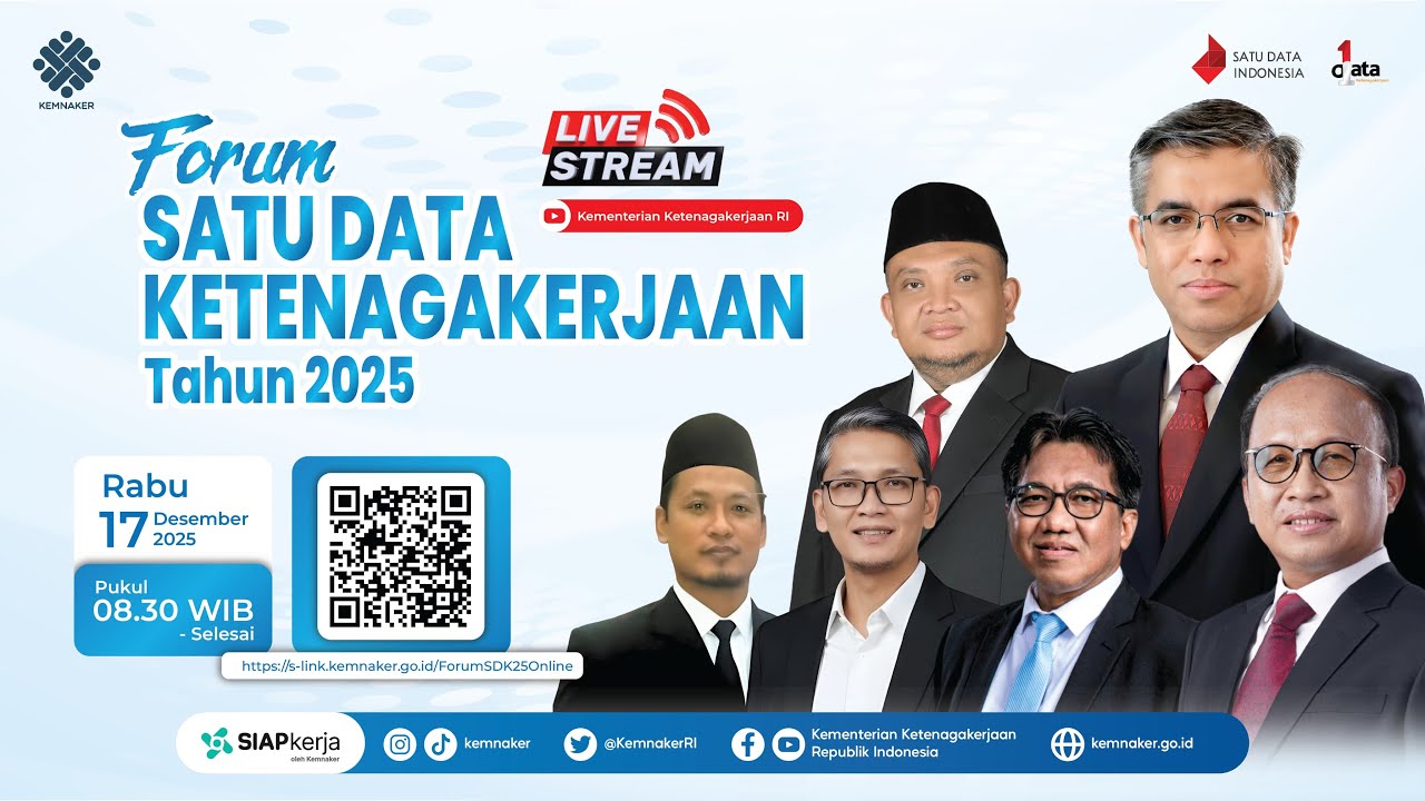 [LIVE] FORUM SATU DATA KETENAGAKERJAAN 2025