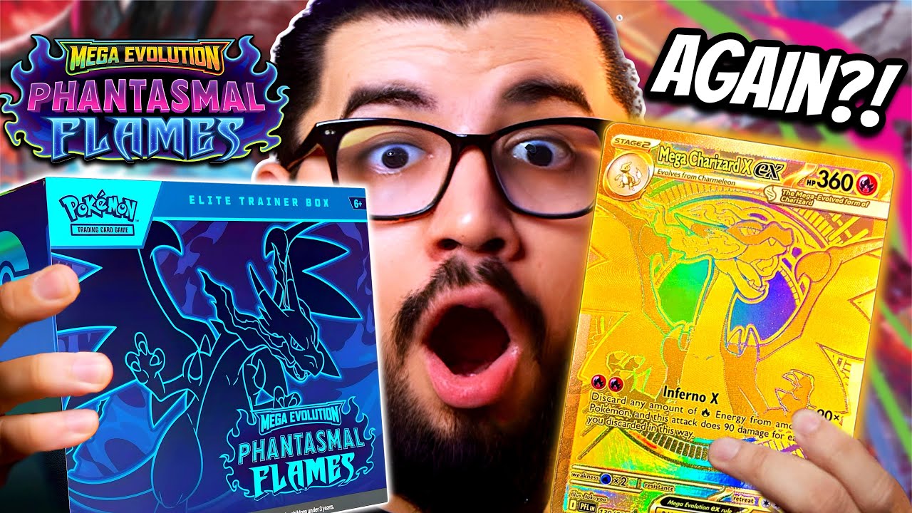 Я вытащил ЗОЛОТОГО Мега Чаризарда… СНОВА! 😳🔥 (Phantasmal Flames ETB)