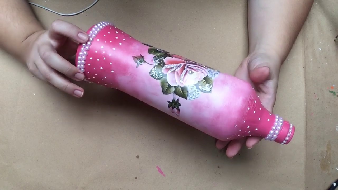 Garrafa com pintura diferenciada !!!!!