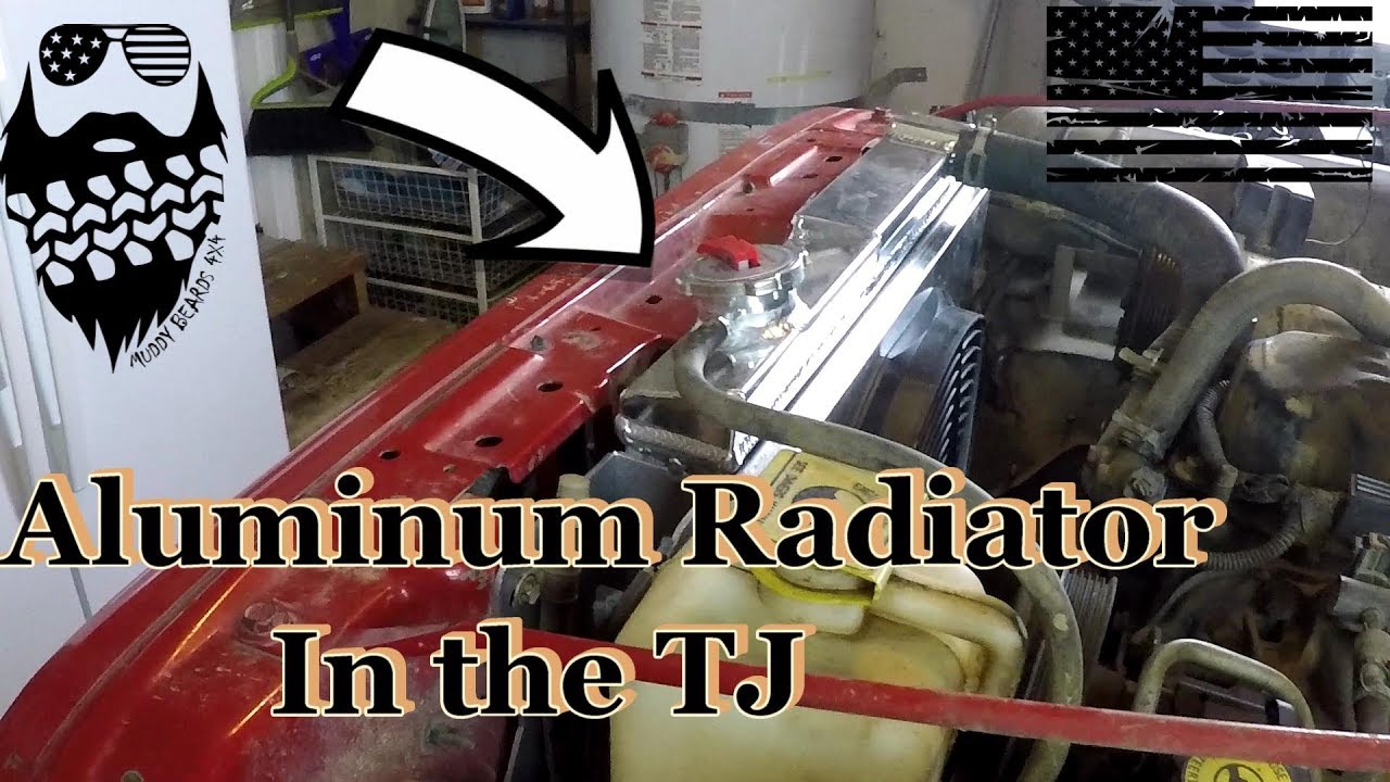 Aluminum Radiator and Electric Fan with adjustable temperature install on my Jeep Wrangler TJ