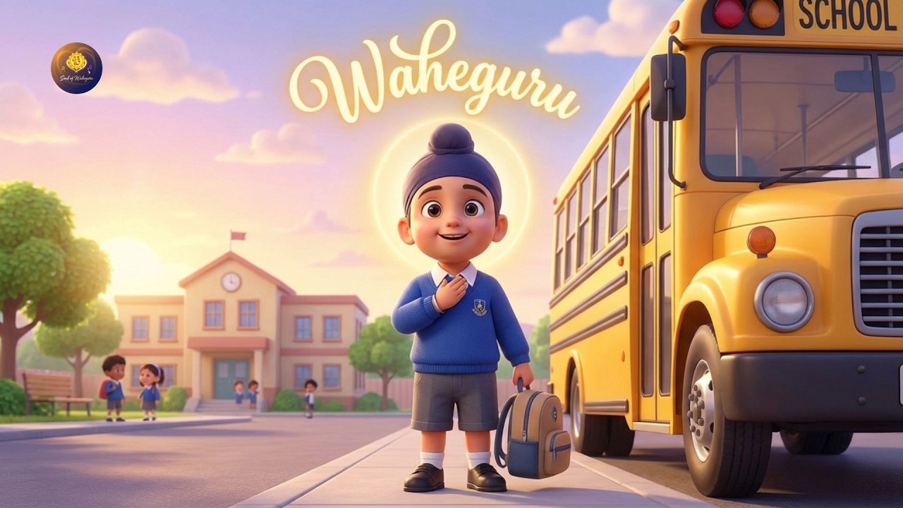 School Jaane Se Pehle Waheguru Simran 🎒✨ | Kids Morning Prayer | Calm & Happy Start