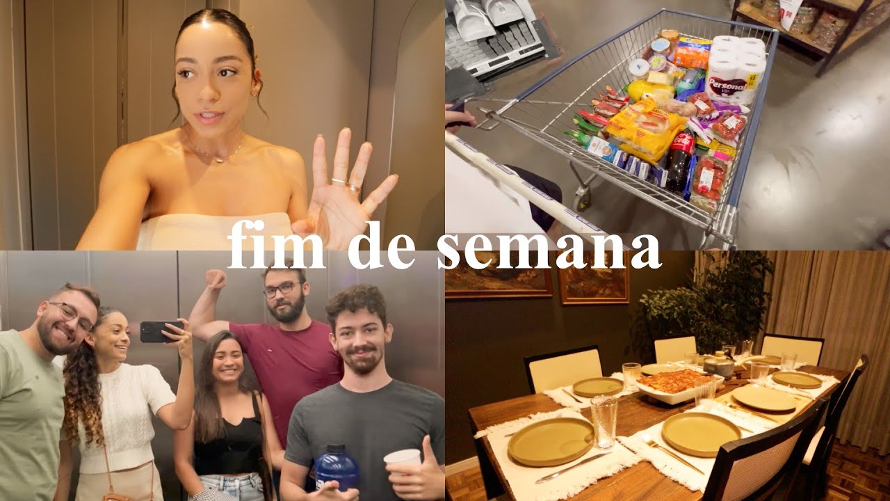 Mercado, compras e valores, cinema na madrugada, saindo em Brasília, sobremesa, jantar, treinos...