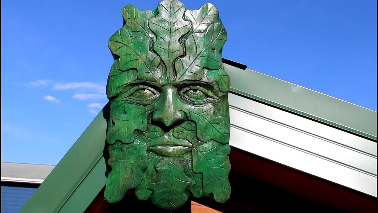 Carving a Green Man