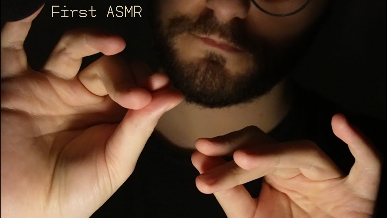 ASMR Hello o/ First Video! (Hand sounds, Rain, Layered, Visuals)