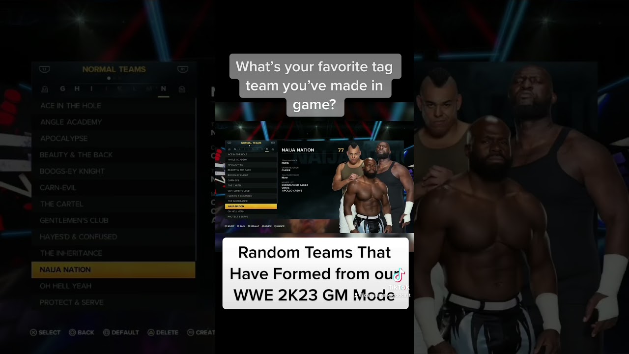 Y&rsquo;all play GM Mode? #wwe #wwe2k23 #gmmode