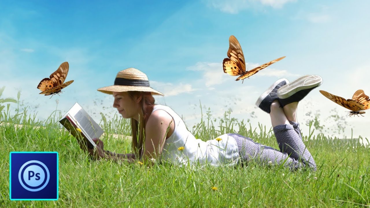 PS Touch Editing Tutorial - How To Create Composite in ps touch/android