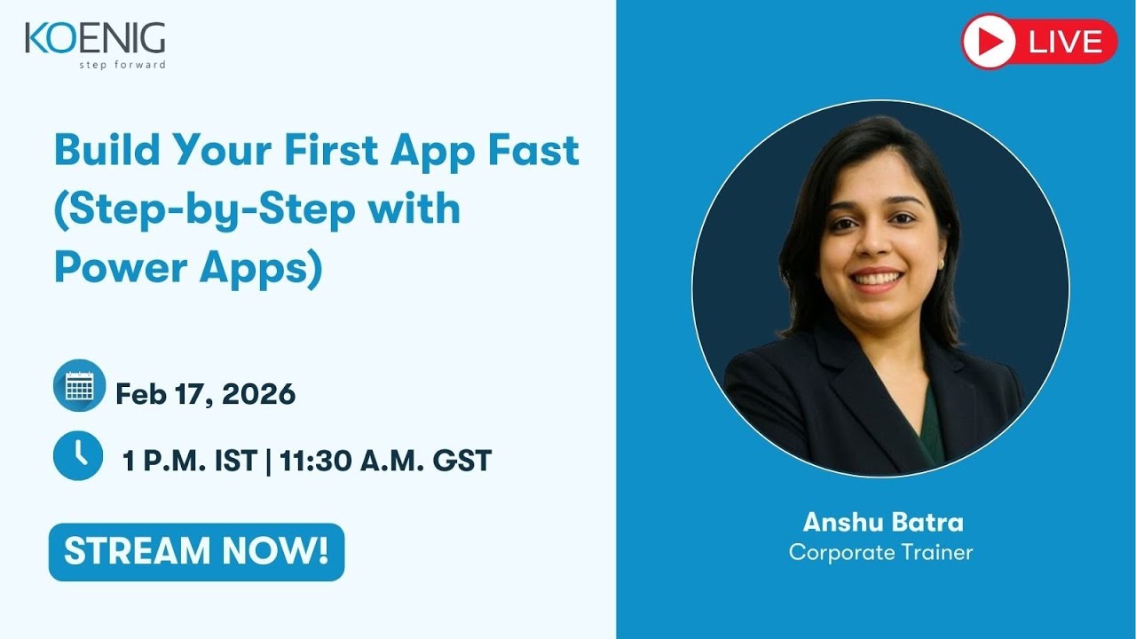 Build Your First App Fast (Step-by-Step with Power Apps)