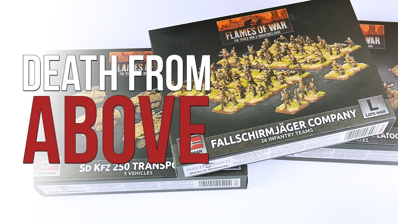 Flames of War Fallschrimjäger | Battlefront | Unboxing